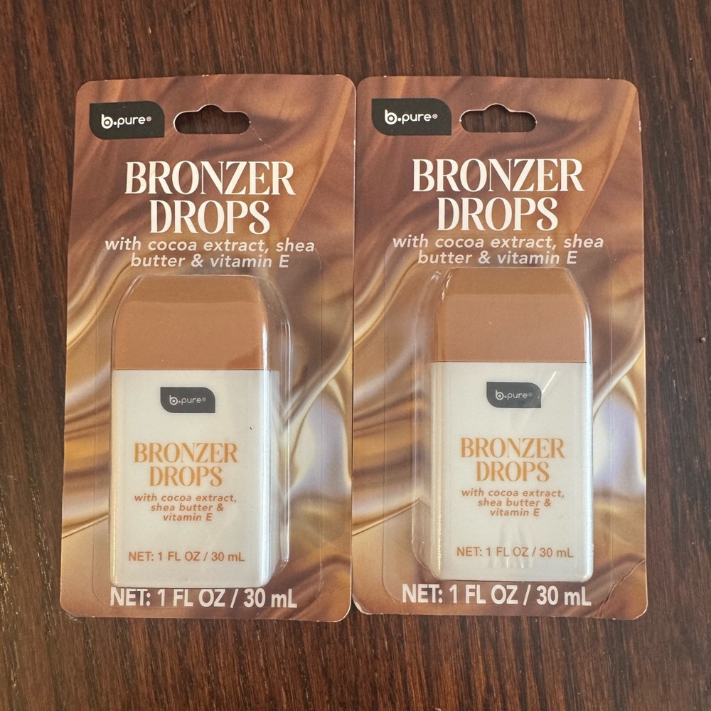 B.Pure Bronzer Drops, 1 oz bottle (qty of 2)